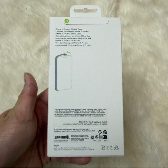 Apple iPhone 15 Pro Max Silicone Case - Midnight Black - Picture 2 of 2